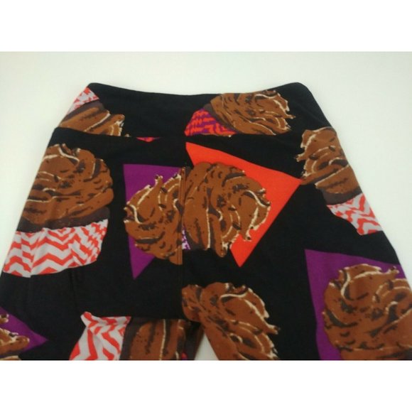 Lularoe Leggings One Size With Chocolate Cupcakes Designs - Picture 4 of 4